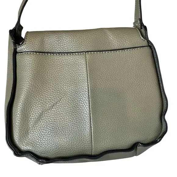 Steve Madden Turn-Lock Quilted Olive Green Shoulder Bag - Picture 3 of 9